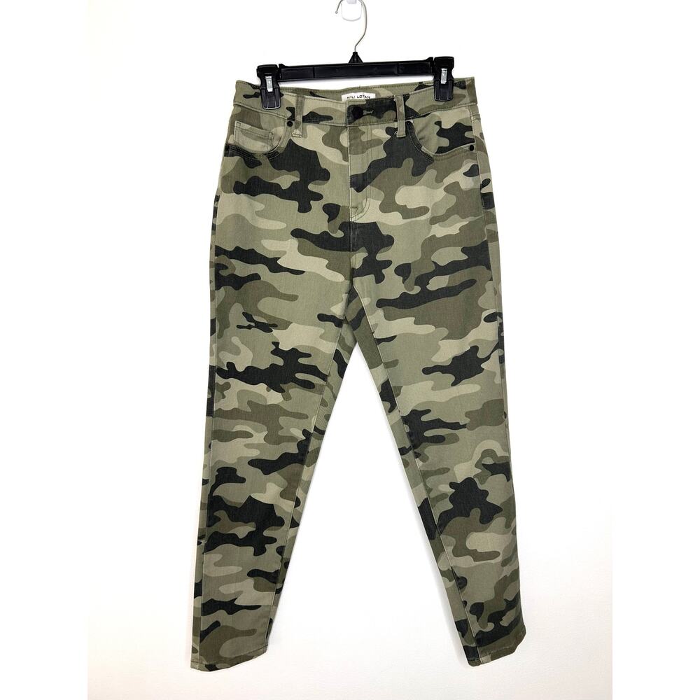 Nili Lotan x Target Camo Print High Rise Ankle Skinny Pant Sz 6